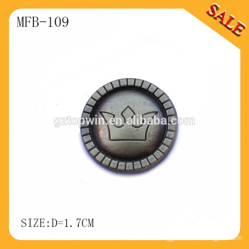 MFB109 Charming Denim Ring Remove Metal shank Button For Jeans